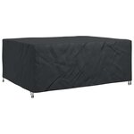 vidaXL Housse pour mobilier d'extérieur Noir 220 x 190 x 85 cm 420D