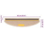 vidaXL Tapis d'escalier autocollants 30 Pièces 65x21x4 cm berbère