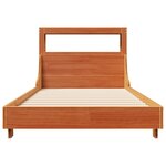 vidaXL Cadre de lit sans matelas cire marron 100x200cm bois pin massif
