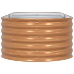 vidaXL Jardinière surélevée Marron 240 x 80 x 44 cm Acier