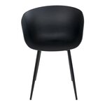 4 Fauteuils de jardin noir RODA