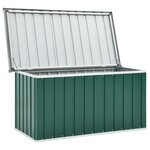 vidaXL Boîte de rangement de jardin Vert 129x67x65 cm