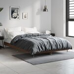 vidaXL Cadre de lit sans matelas chêne marron 120x190 cm