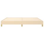 vidaXL Cadre de lit sans matelas crème 200x200 cm tissu