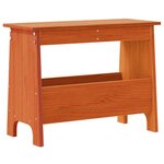 vidaXL Banc d'entrée cire marron 60x28x45 cm bois de pin massif