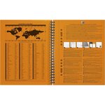 Cahier NOTEBOOK spirale A5+ 160P perforées 80g lignées 6 mm orange OXFORD