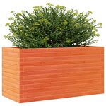 vidaXL Jardinière cire marron 90x40x46 cm bois de pin massif