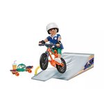 PLAYMOBIL 71798 - Rider avec rampe  skate et BMX