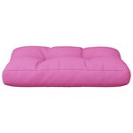 vidaXL Coussin de palette Rose 50x40x12 cm tissu