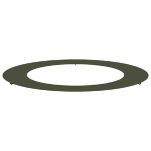 vidaXL adapté pour anneau d'arbre plat Vert olive Ø60 / 90 cm Acier