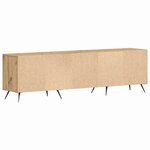 vidaXL Meuble TV chêne artisanal 150 x 30 x 44 5 cm Bois d'ingénierie