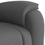 vidaXL Fauteuil inclinable Gris foncé Tissu