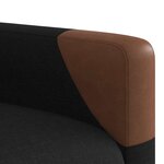 vidaXL Fauteuil de massage inclinable Noir Tissu