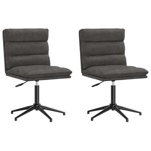 vidaXL Chaises à manger lot de 2 noir similicuir