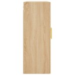 vidaXL Armoire murale chêne sonoma 69 5x34x90 cm