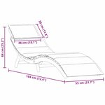 vidaXL Chaise longue 2 Pièces Blanc 184 x 55 x 64cm Bois d'acacia massif