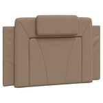vidaXL Cadre de lit sans matelas cappuccino 90x200 cm similicuir