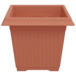 vidaXL Pot de Fleurs Carré 6 Pièces Rouge brique 20 x 20 x 16 cm