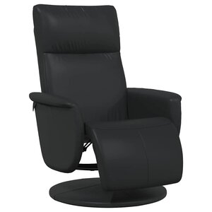 vidaXL Fauteuil de massage inclinable Noir Simili cuir