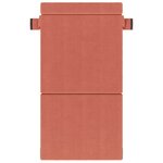 vidaXL Canapé-lit pliable Rouge orange 70 x 72 x 60 cm Tissu
