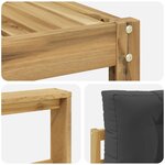 vidaXL Ensemble de canapés d'extérieur 8 pc Blanc et anthracite