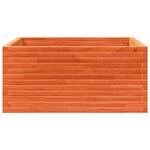 vidaXL Jardinière cire marron 100x100x46 cm bois de pin massif