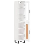vidaXL Buffet haut Blanc 34 5x34x180 cm Bois d'ingénierie