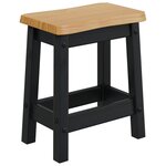 VidaXL Tabouret de bar EKAI 2 Pièces Noir 40 x 29 x 45 5 cm