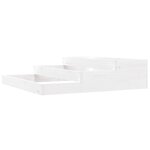 vidaXL Jardinière Blanc 107x107x27 cm Bois massif de pin
