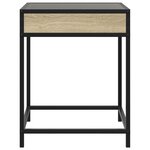 vidaXL Table basse avec LED Infinity chêne sonoma 40x40x51 cm