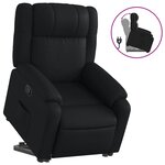 vidaXL Fauteuil inclinable Noir Similicuir