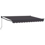 vidaXL Auvent rétractable Anthracite 3 5 x 2 m