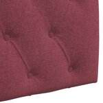 vidaXL Tête de lit suspendue Bordeaux Tissu