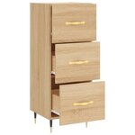 vidaXL Buffet Chêne sonoma 34 5x34x90 cm Bois d'ingénierie