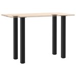 vidaXL Pieds de table de bar 4 pièces Noir 90-92 cm Acier