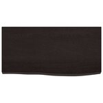 vidaXL Étagère murale marron foncé bois chêne massif traité