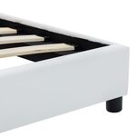 vidaXL Cadre de lit Blanc Similicuir 100 x 200 cm
