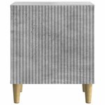 vidaXL Cabinet de chevet 2 pc Gris béton 43 x 34 5 x 50 cm