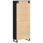 vidaXL Haut Armoire 2 Pièces Chêne noir 69 5 x 34 x 180 cm