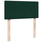 vidaXL Lit ottoman avec matelas vert foncé 120x190 cm velours