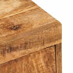 vidaXL Table de chevet Marron 35 x 33 x 48 cm Bois de mangue massif