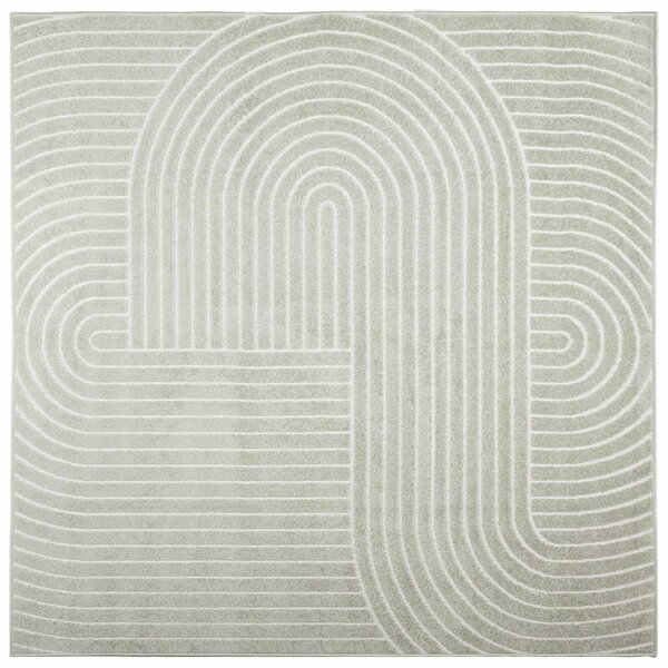 vidaXL Tapis de surface Carré PALMERAS Vert 200 x 200 cm Polyester