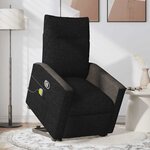 vidaXL Fauteuil de massage inclinable Noir Tissu