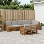 vidaXL Ensemble de canapés d'extérieur 7 pc