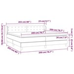 vidaXL Sommier à lattes de lit avec matelas Bleu 200x200 cm Tissu