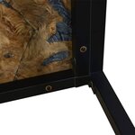 vidaXL Table basse Teck Résine 110x60x40 cm
