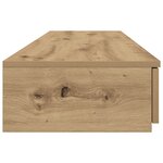 vidaXL Tiroirs de lit en chêne artisan 140x36 5x16 5 cm en bois d'ingénierie