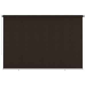 vidaXL Store roulant d'extérieur 350x230 cm Marron PEHD