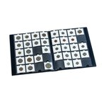 Album pour ranger 200 monnaies sous étui carton.
