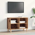 vidaXL Meuble TV Bois ancien 69 5 x 30 x 50 cm Bois d'ingénierie